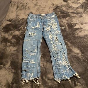 Levi’s distress jeans